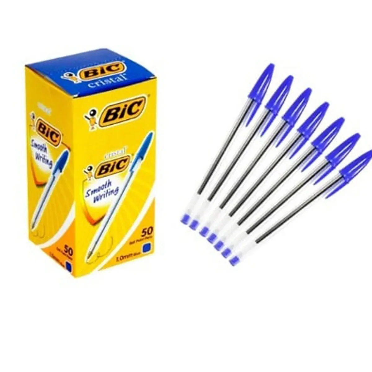 Bic Ballpoint Pen (Blue)-Pack of 50